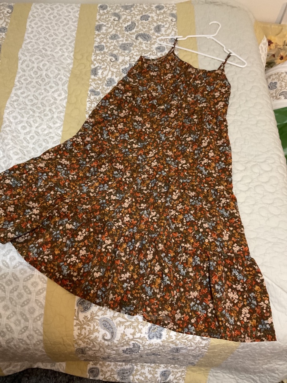 Blu Pepper Brown floral maxi dress - Picture 3 of 4